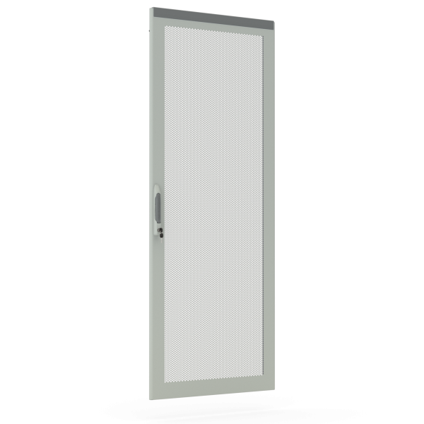 Перфорированная одинарная дверь для шкафа NX IT 1600х800 (ВхШ), IP20, RAL7035