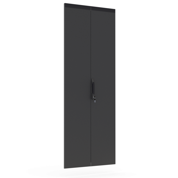 Металлическая распашная дверь для шкафа NX IT 1600х800 (ВхШ), IP65, RAL9005