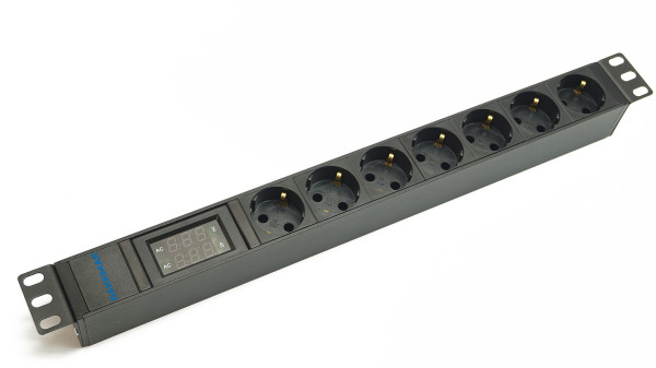 SDF19-7SH-AV-1x10-IEC Блок розеток для 19" шкафов, горизонтальный